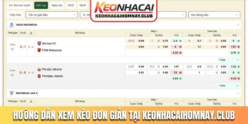 Hướng dẫn xem kèo đơn giản tại allier.com.tw